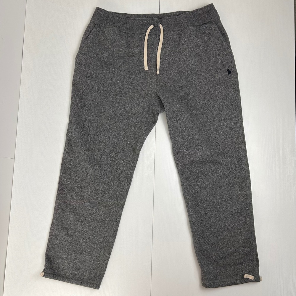 Polo Ralph Lauren Sweatpants Mens XXL Gray Fleece Joggers Drawstring Pony Logo